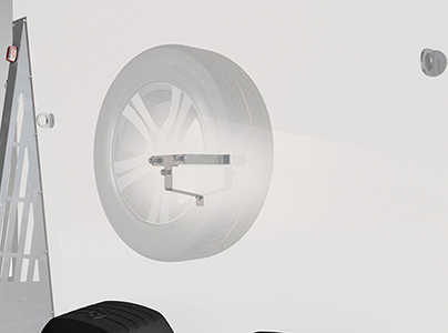 Spare wheel holder